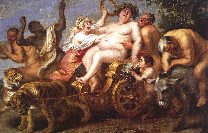VOS, Cornelis de The Triumph of Bacchus wet oil painting image